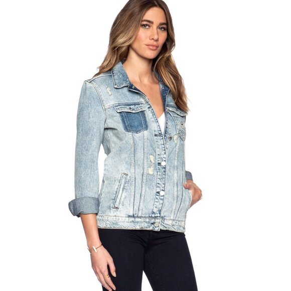 Maison Scotch Elongated Trucker Jacket Size 1/US Small - Picture 3 of 15